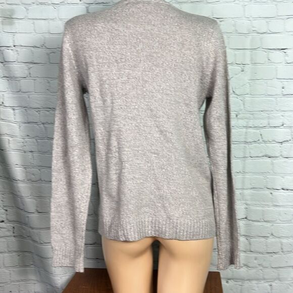 Karen Scott Bear Applique Holiday Christmas Sweater buffalo check scarf large - Picture 5 of 6